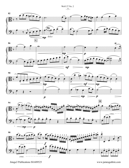 Beethoven: Duet WoO 27 No. 2 for Viola & Cello image number null