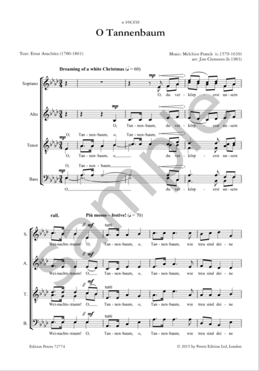 O Tannenbaum Divisi scores gallery preview page 2