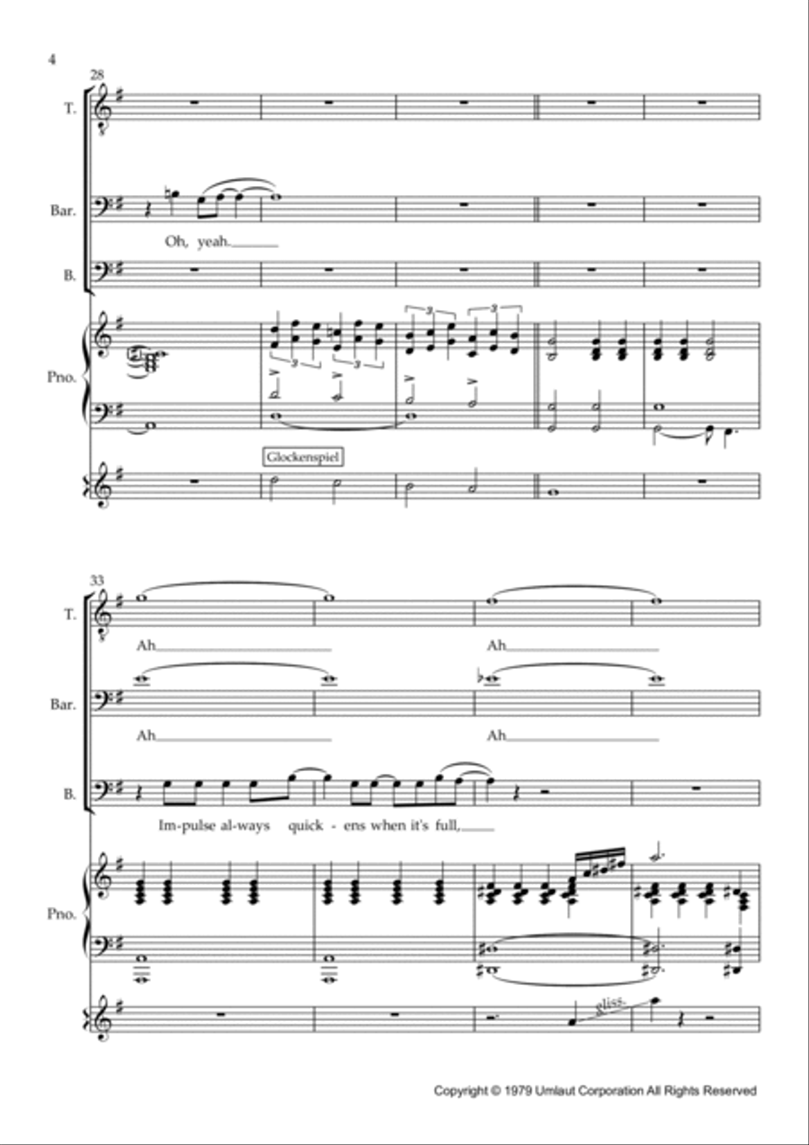 Here Comes The Moon TTBB scores gallery preview page 4