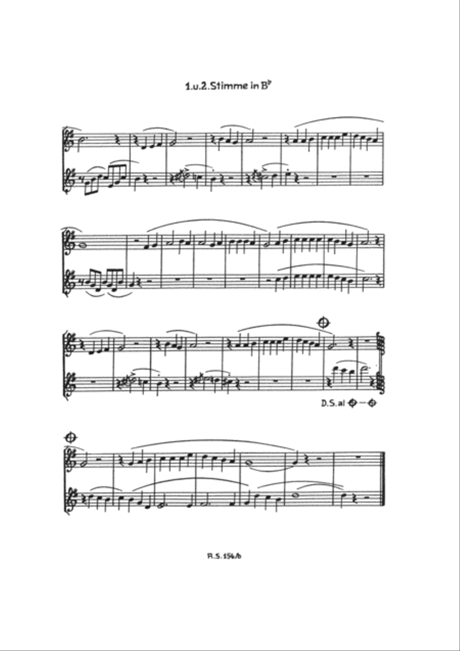 Wenn Fruh ein Vogel singt Saxophone scores gallery preview page 5