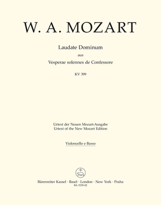 Book cover for Laudate Dominum, KV 339