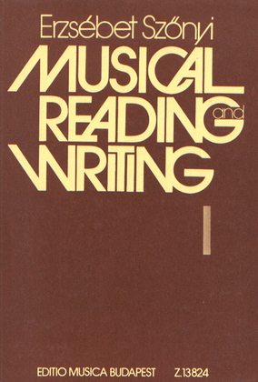 Musical Reading and Writing I