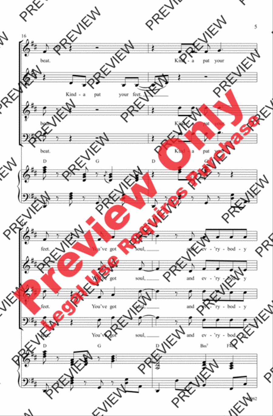 It's All Right 4-Part scores gallery preview page 5