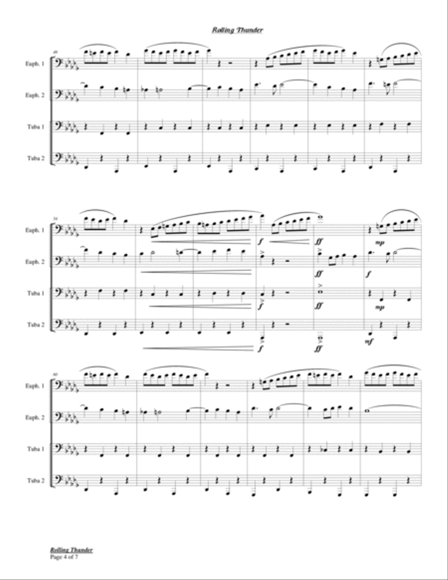 Rolling Thunder Chamber Music scores gallery preview page 4