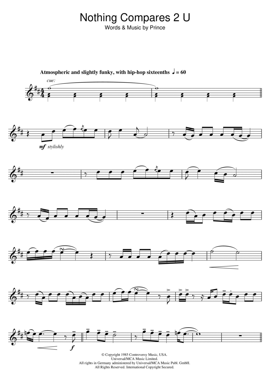 Nothing Compares 2 U Piano scores gallery preview page 1