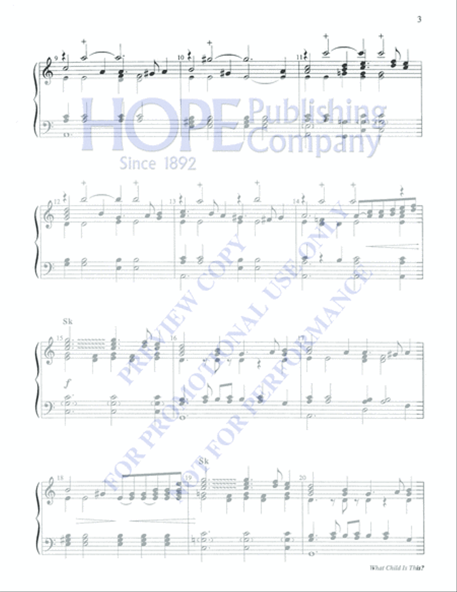 What Child is This? 4-Octaves scores gallery preview page 3