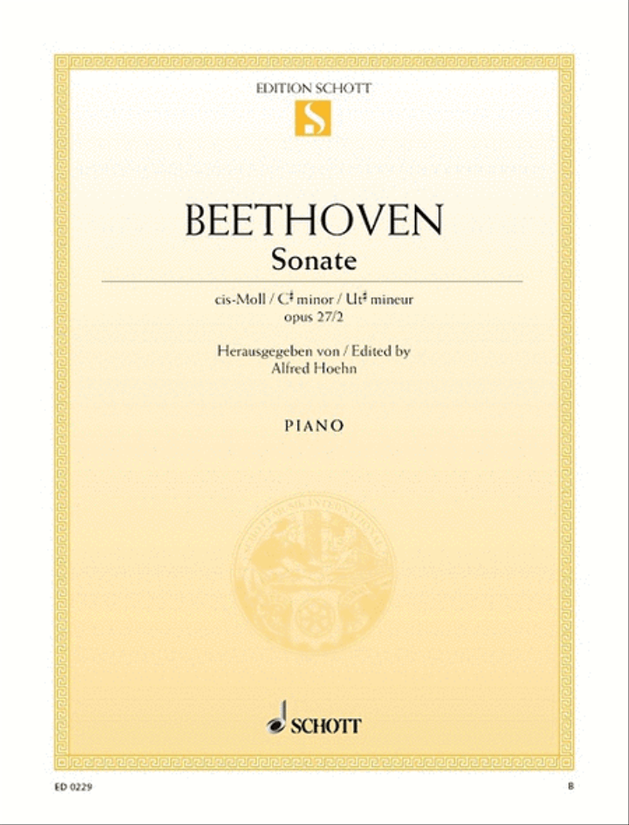 Sonata C sharp Minor Piano Solo scores gallery preview page 1