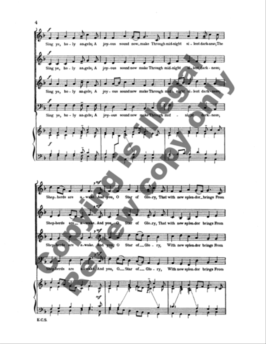 Christmas Day 4-Part scores gallery preview page 8