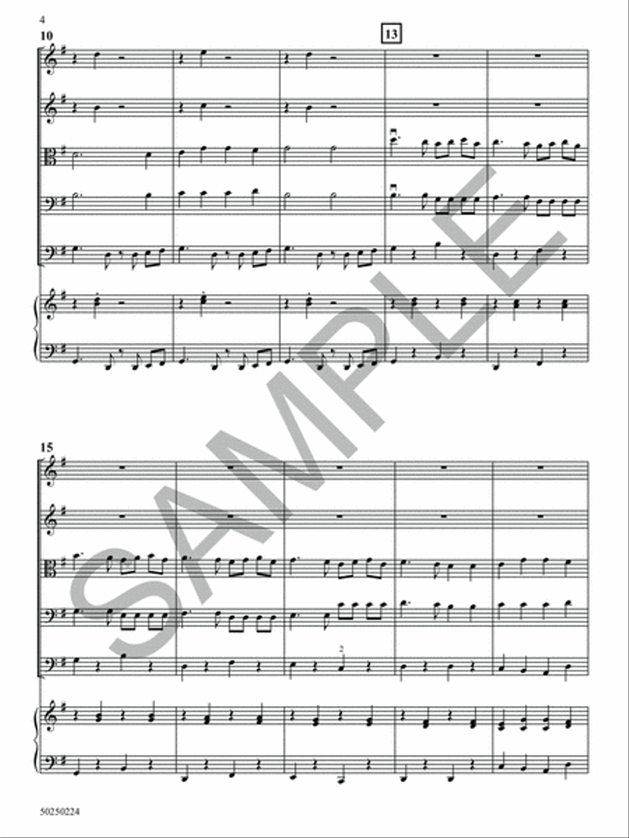 Rock, Rock Merrily on High String Orchestra scores gallery preview page 5