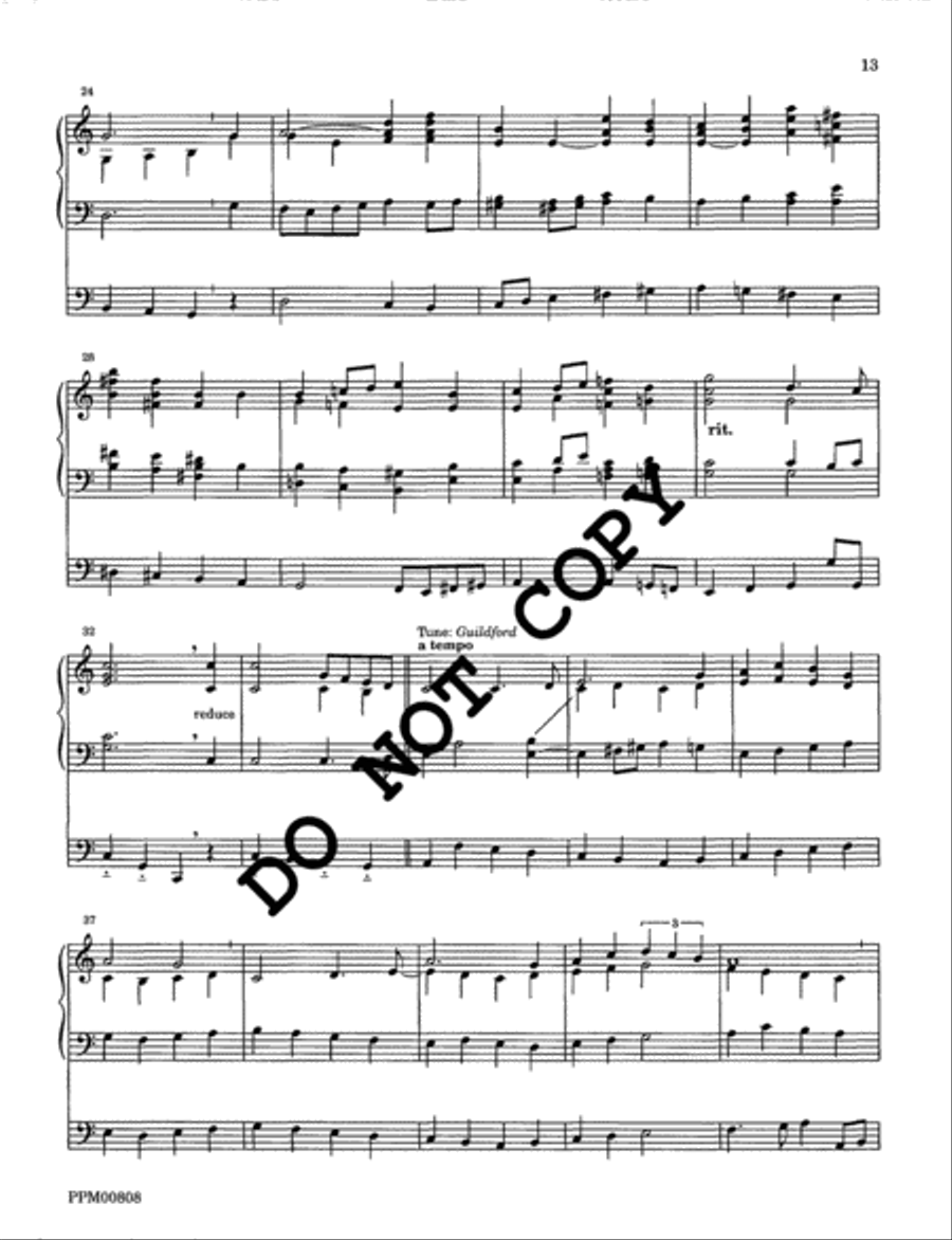 I Sing the Almighty Power of God: Organ Voluntaries on the Hymn Tunes of Ralph Vaughan Williams Volume I Organ scores gallery preview page 14