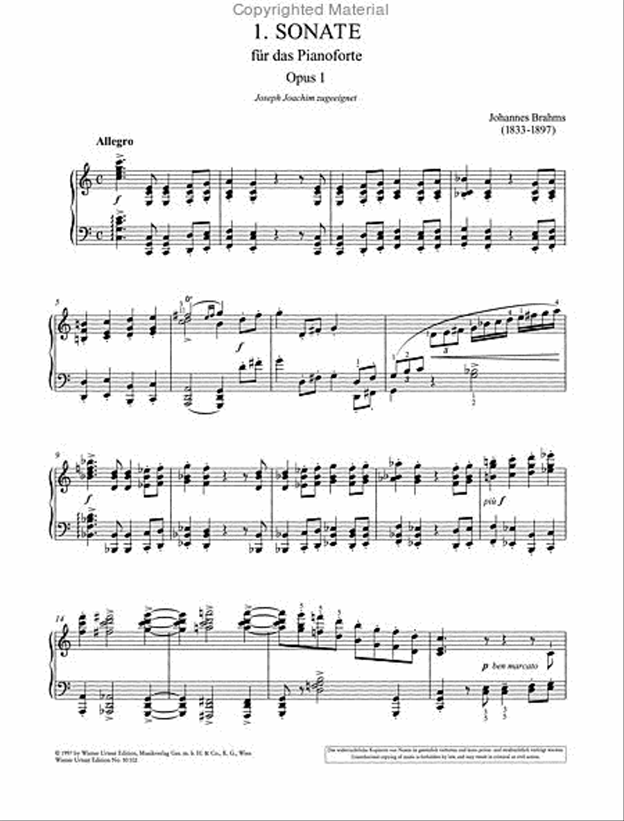 Piano Sonata, Op. 1, C Major Chamber Music scores gallery preview page 2
