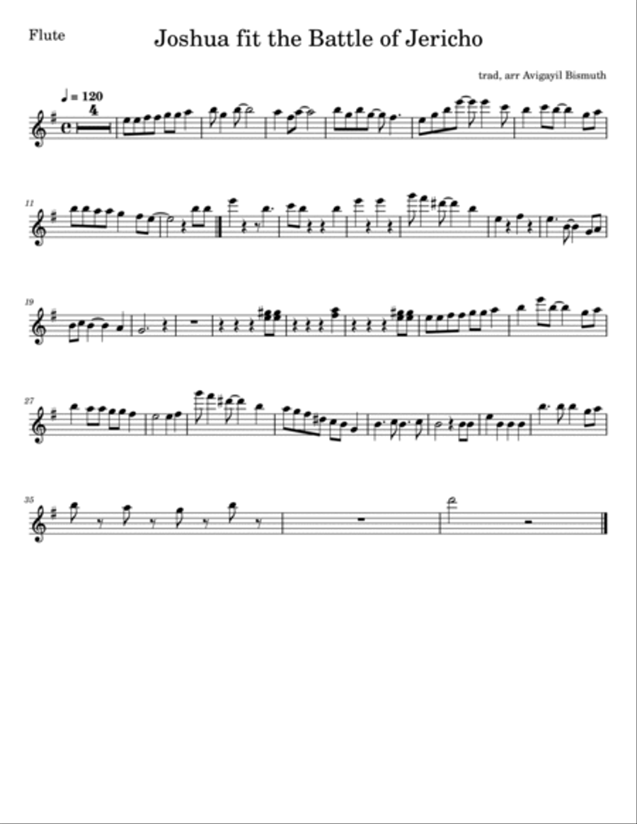 Joshua fought the battle of jericho Small Ensemble scores gallery preview page 5