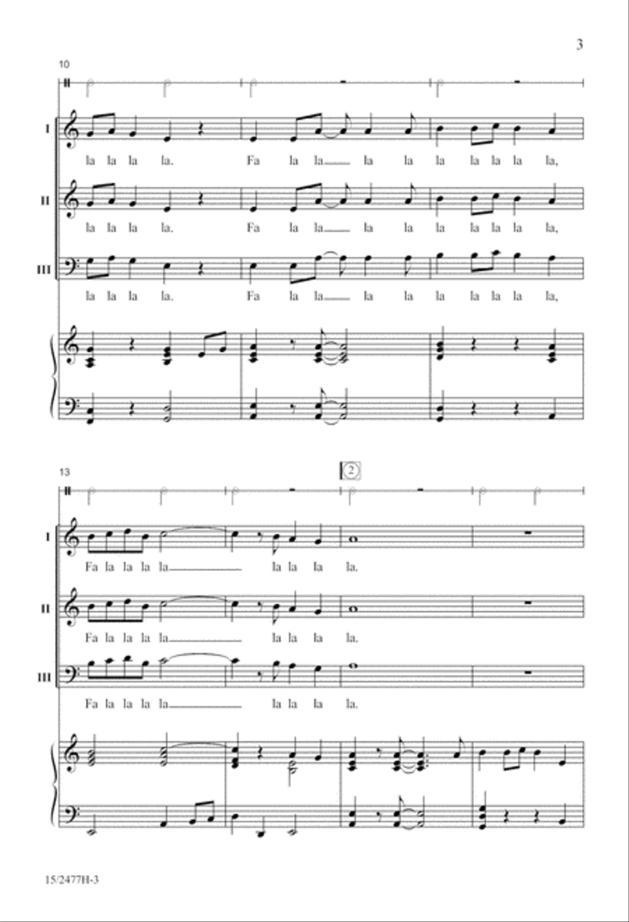 A Festive Fa La La A Festive Fa La La 3-Part scores gallery preview page 4