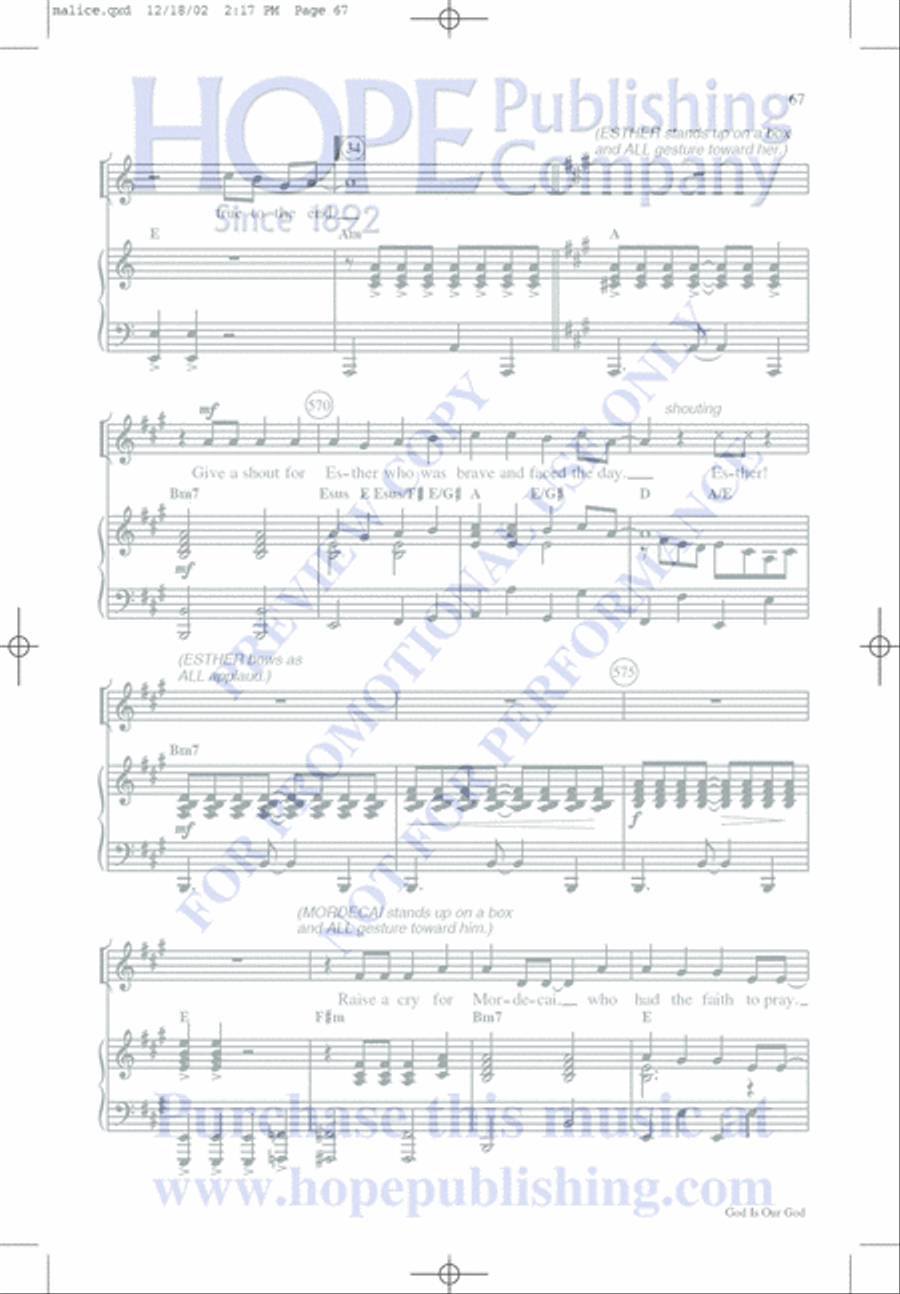 Malice in the Palace Unison Choir scores gallery preview page 67