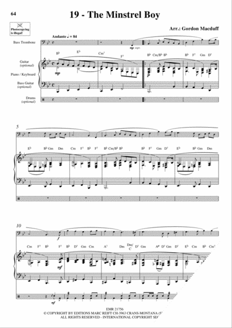 20 Celtic Hits Bass Trombone scores gallery preview page 21