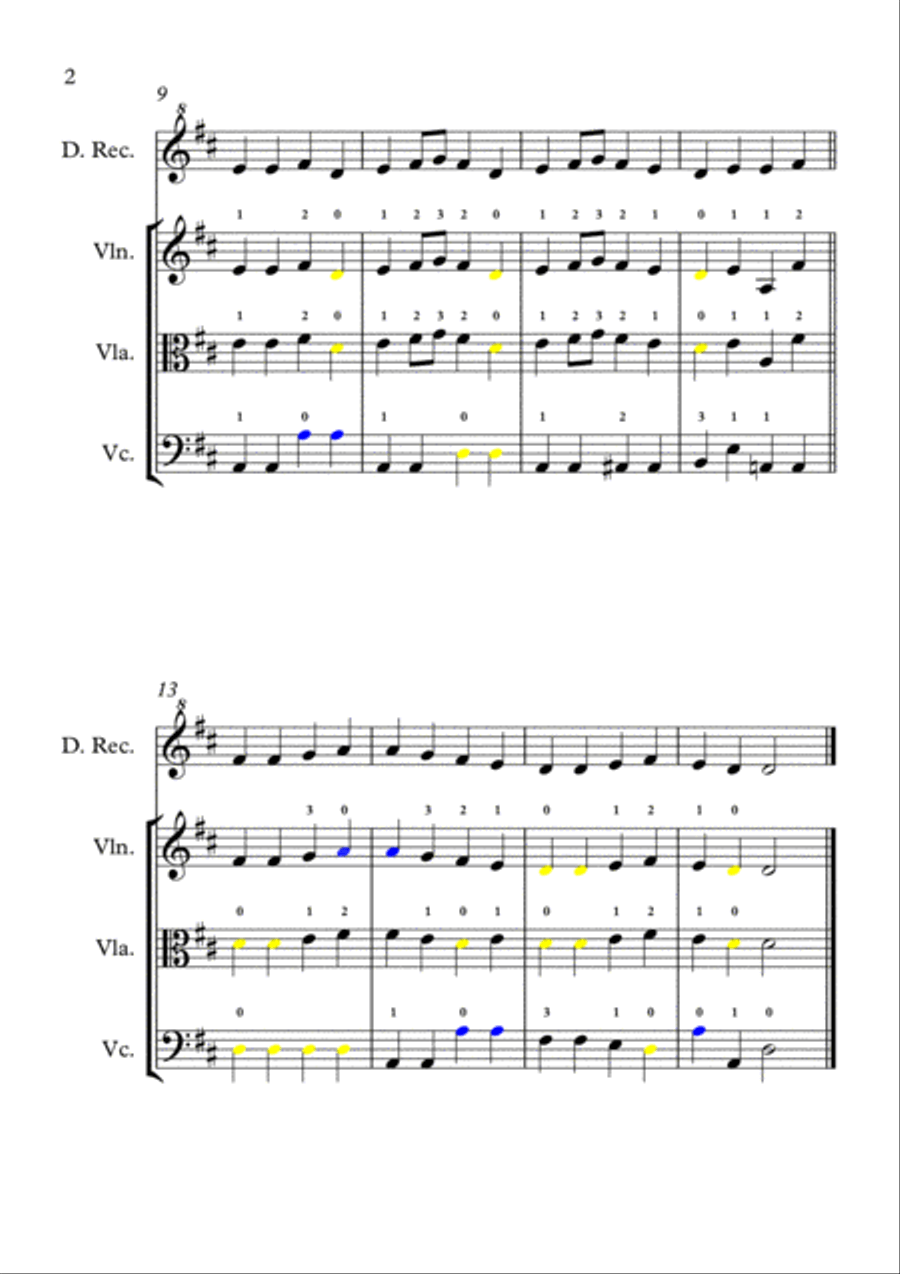 Ode to Joy Ode to Joy Small Ensemble scores gallery preview page 2