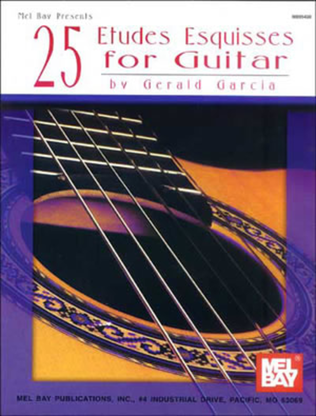 Book cover for 25 Etudes Esquisses for Guitar