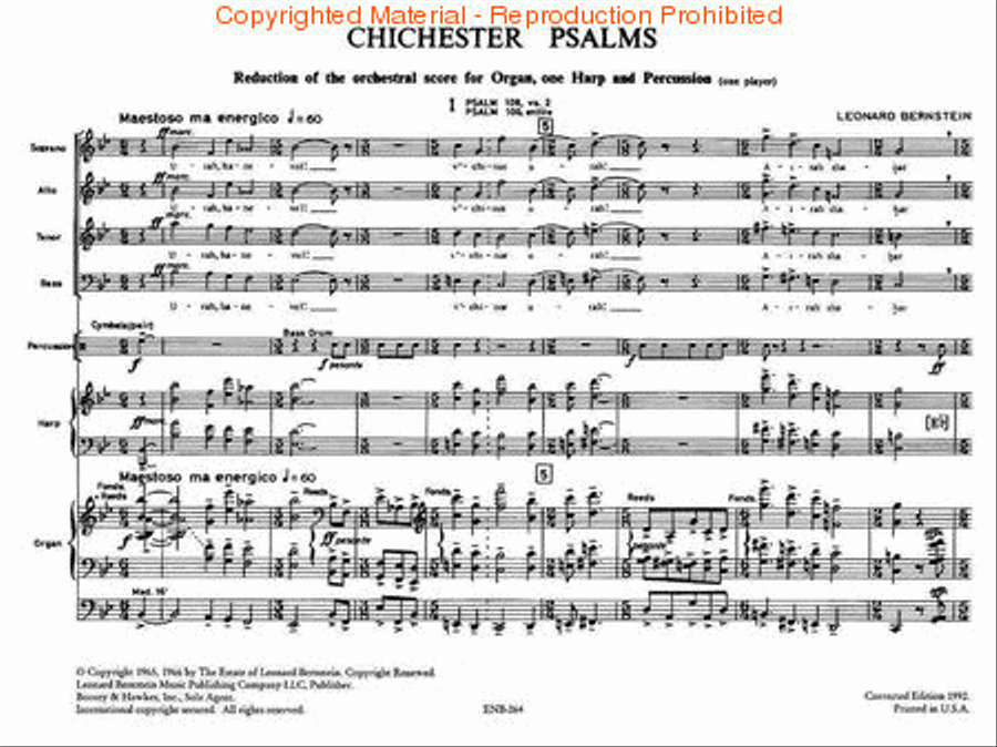 Chichester Psalms Chichester Psalms Choir scores gallery preview page 2