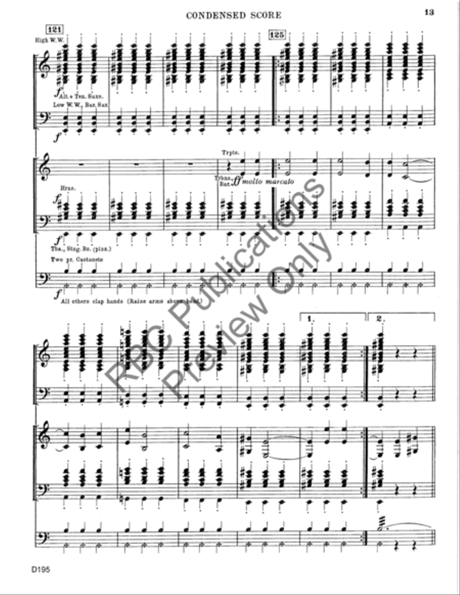 El Torero (Score) Concert Band scores gallery preview page 16