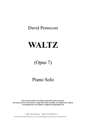 Book cover for Waltz, Opus 7