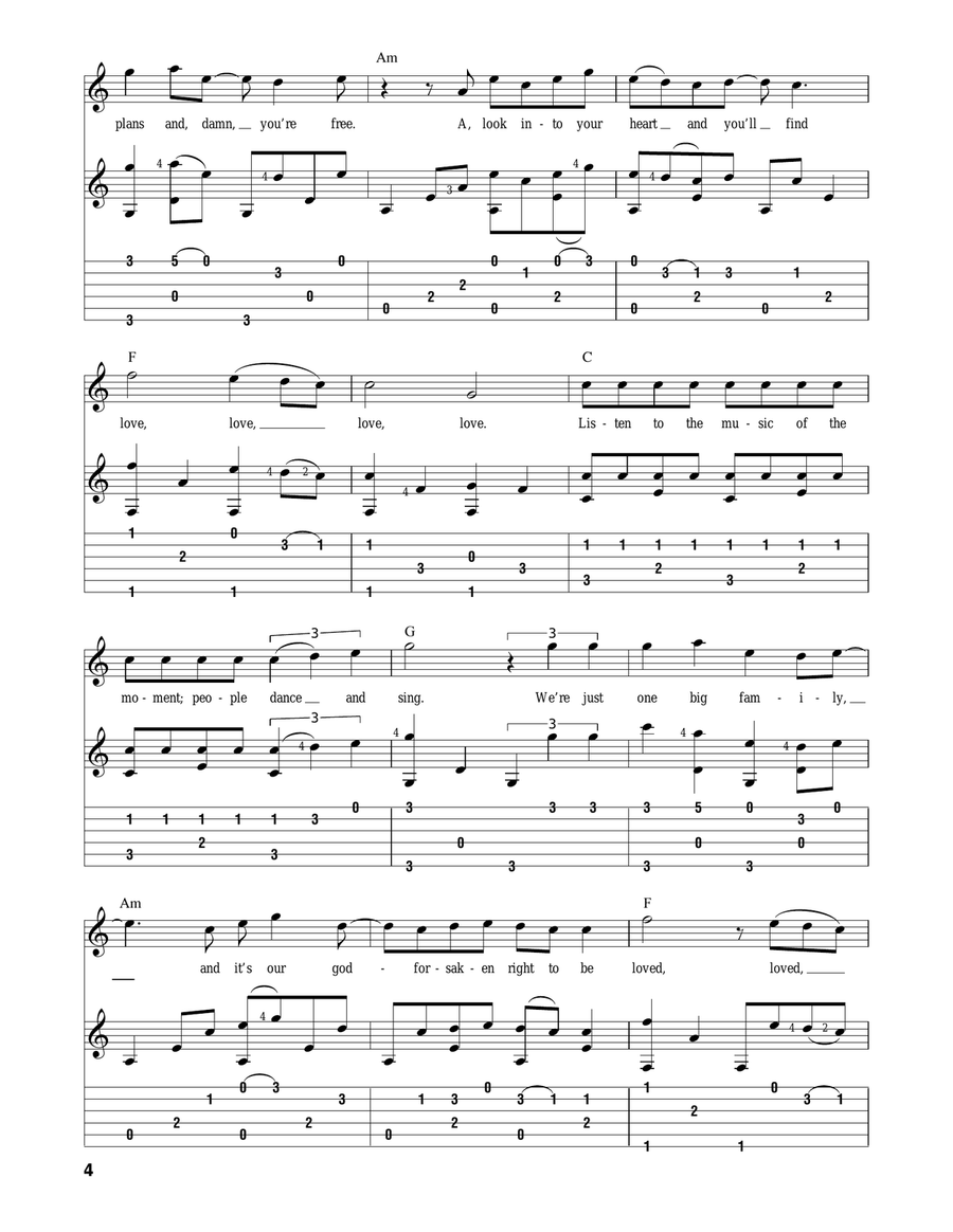 I'm Yours Acoustic Guitar scores gallery preview page 4