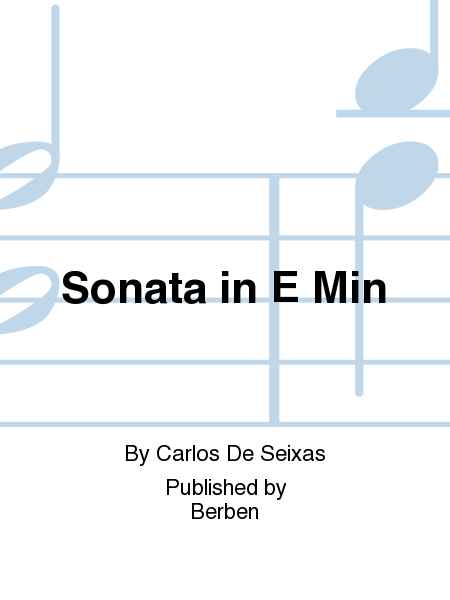 Sonata In E Min