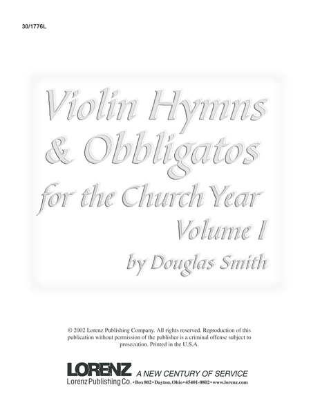 Violin Hymns & Obbligatos, Vol. 1