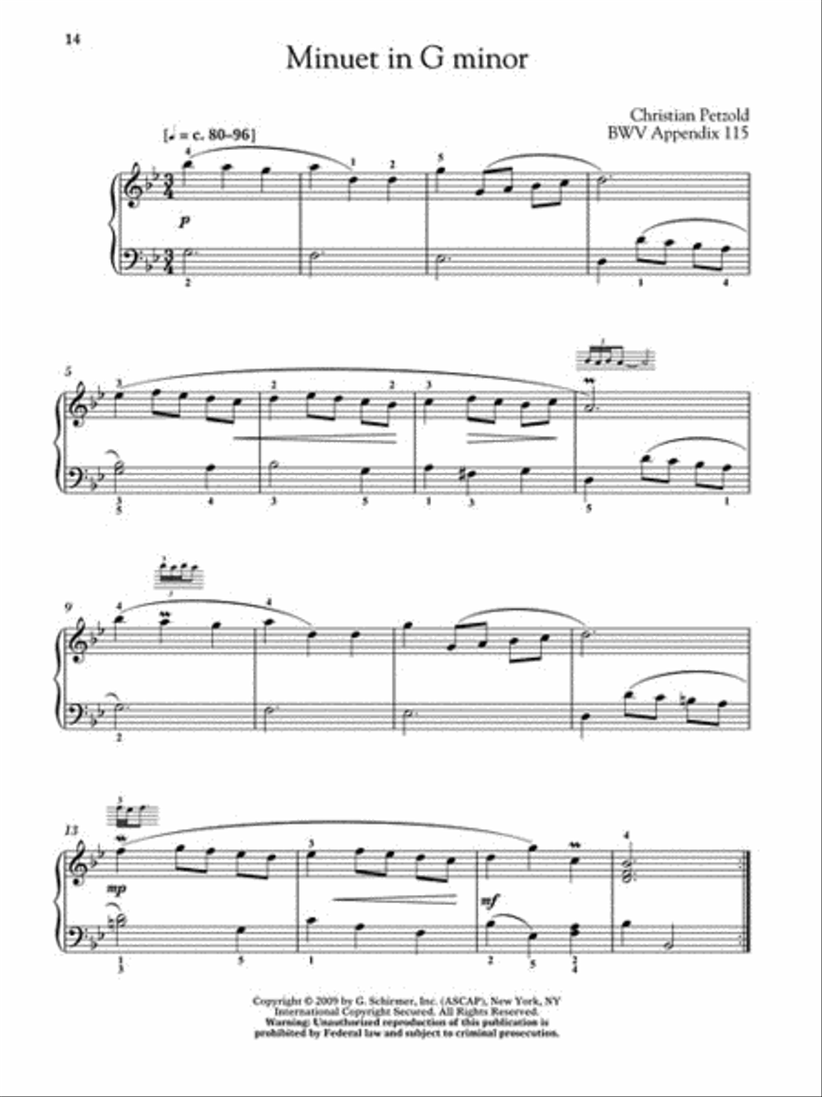 First Lessons in Bach Easy Piano scores gallery preview page 5