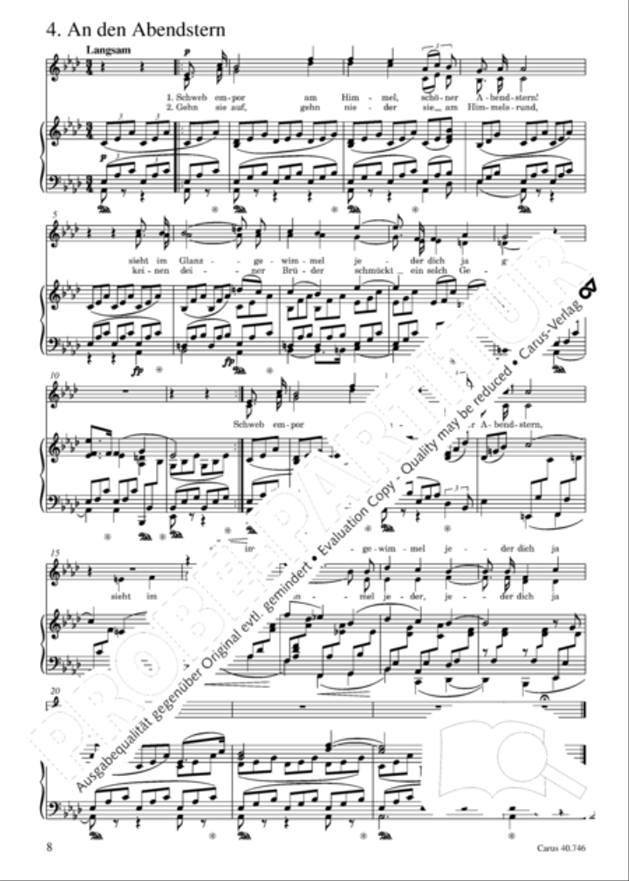 Madchenlieder Choir scores gallery preview page 9