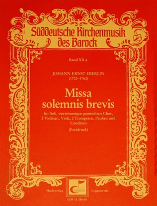 Book cover for Missa solemnis brevis