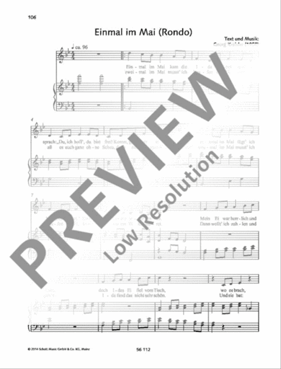 Einmal im Mai (Rondo) Voice Solo scores gallery preview page 2
