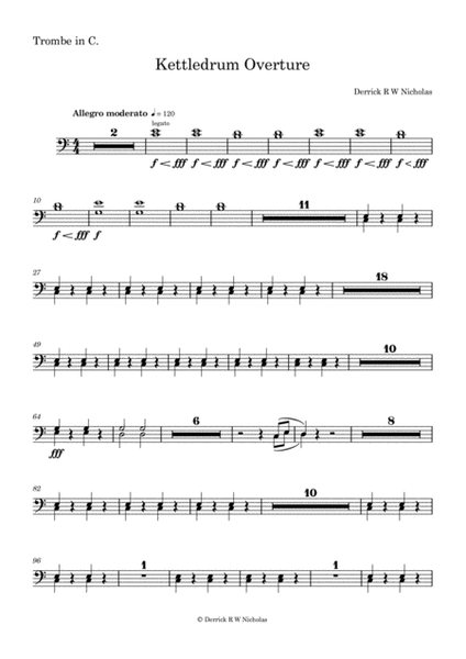Kettledrum Overture, Opus 2 - Trombone image number null