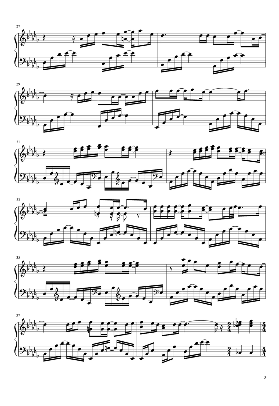 Because I'm A Girl Because I'm A Girl Easy Piano scores gallery preview page 3