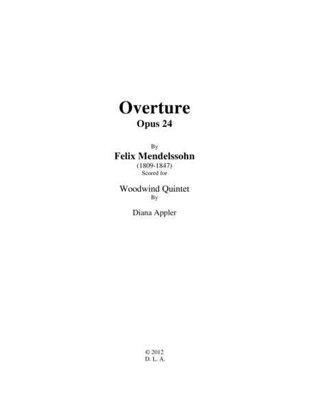 Overture Op. 24