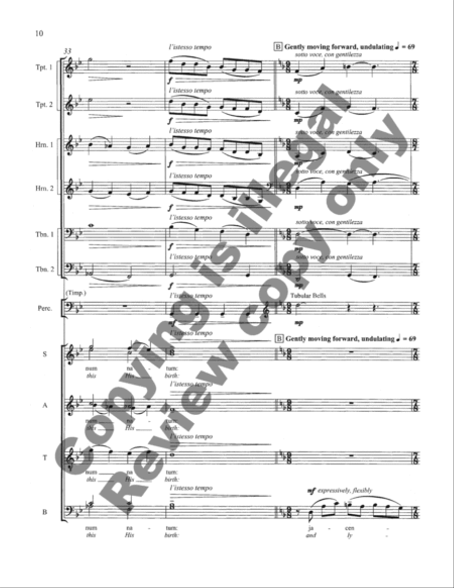 O Magnum Mysterium (Full Score) Choir scores gallery preview page 29