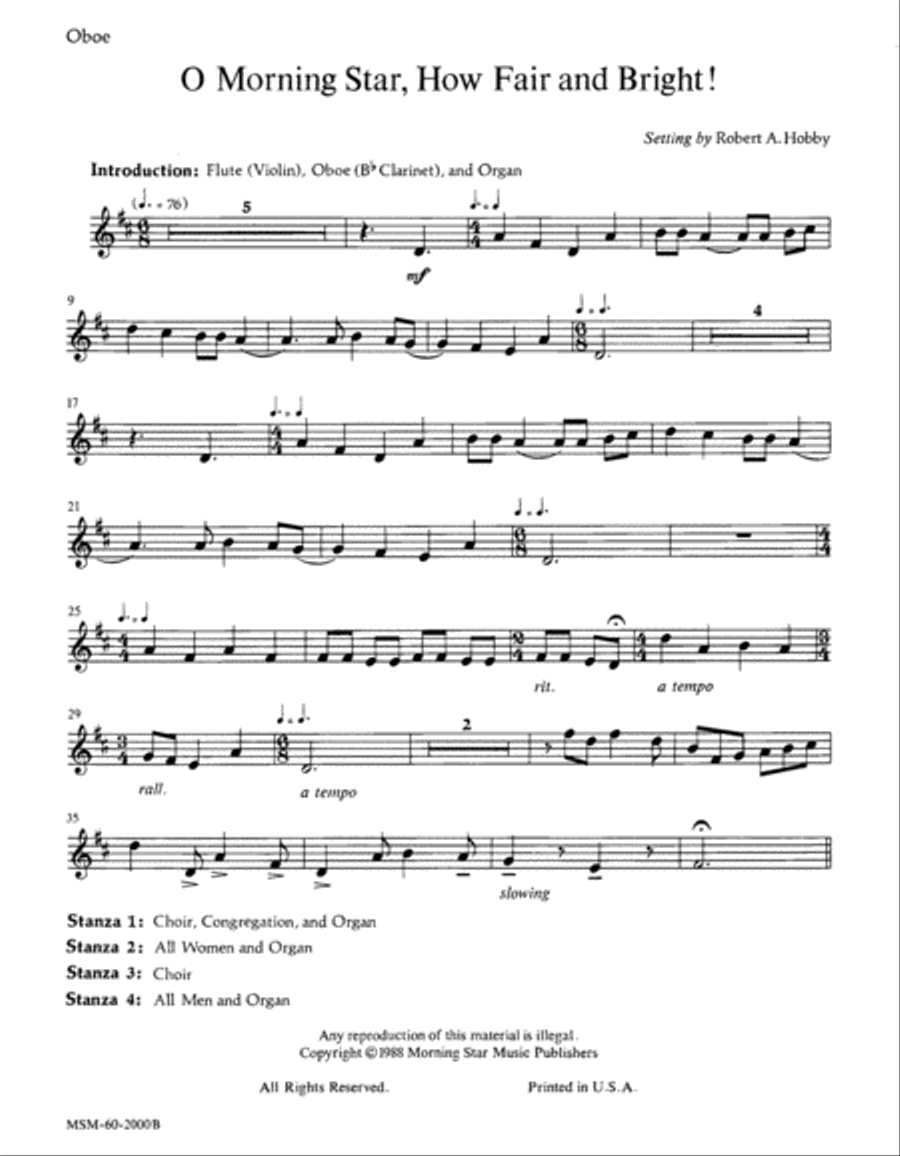 O Morning Star, How Fair and Bright Choir scores gallery preview page 4