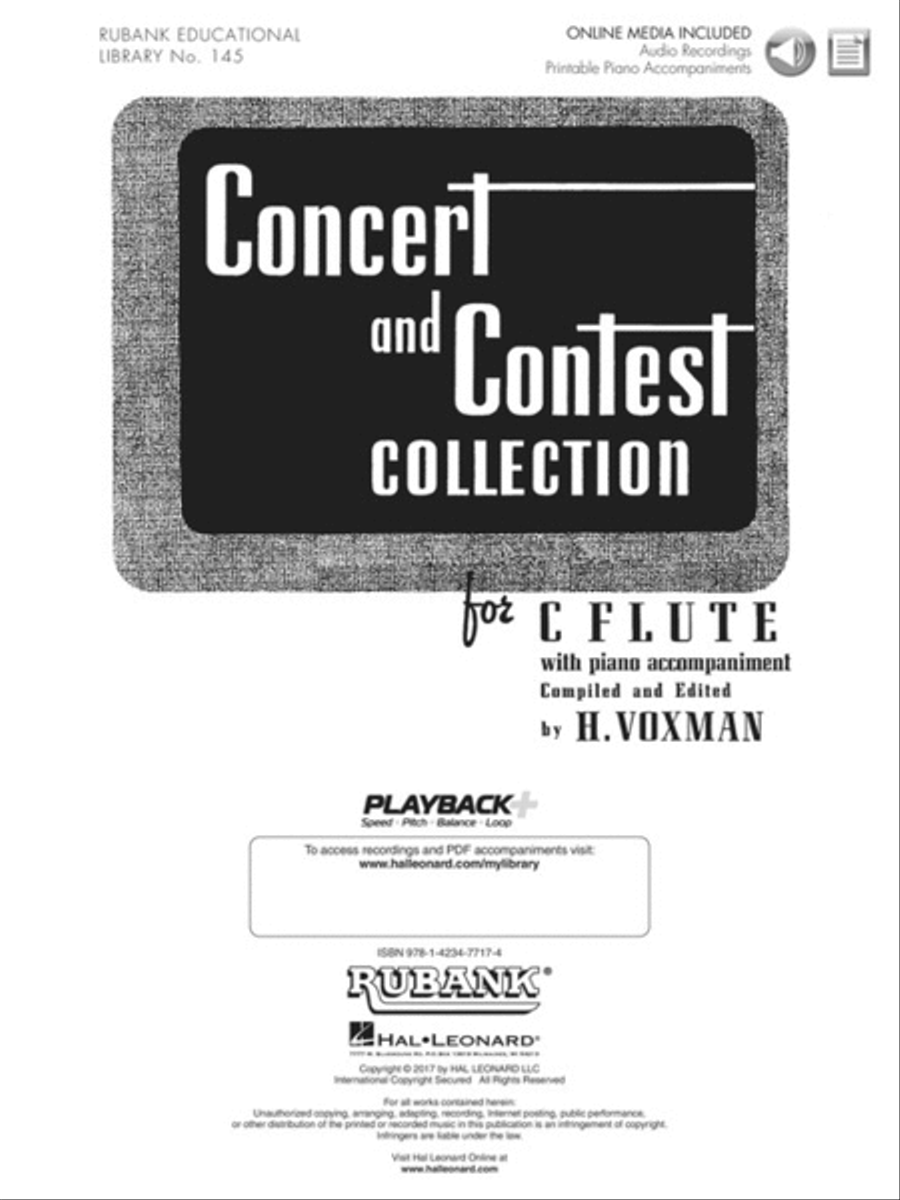 Concert and Contest Collection for C Flute