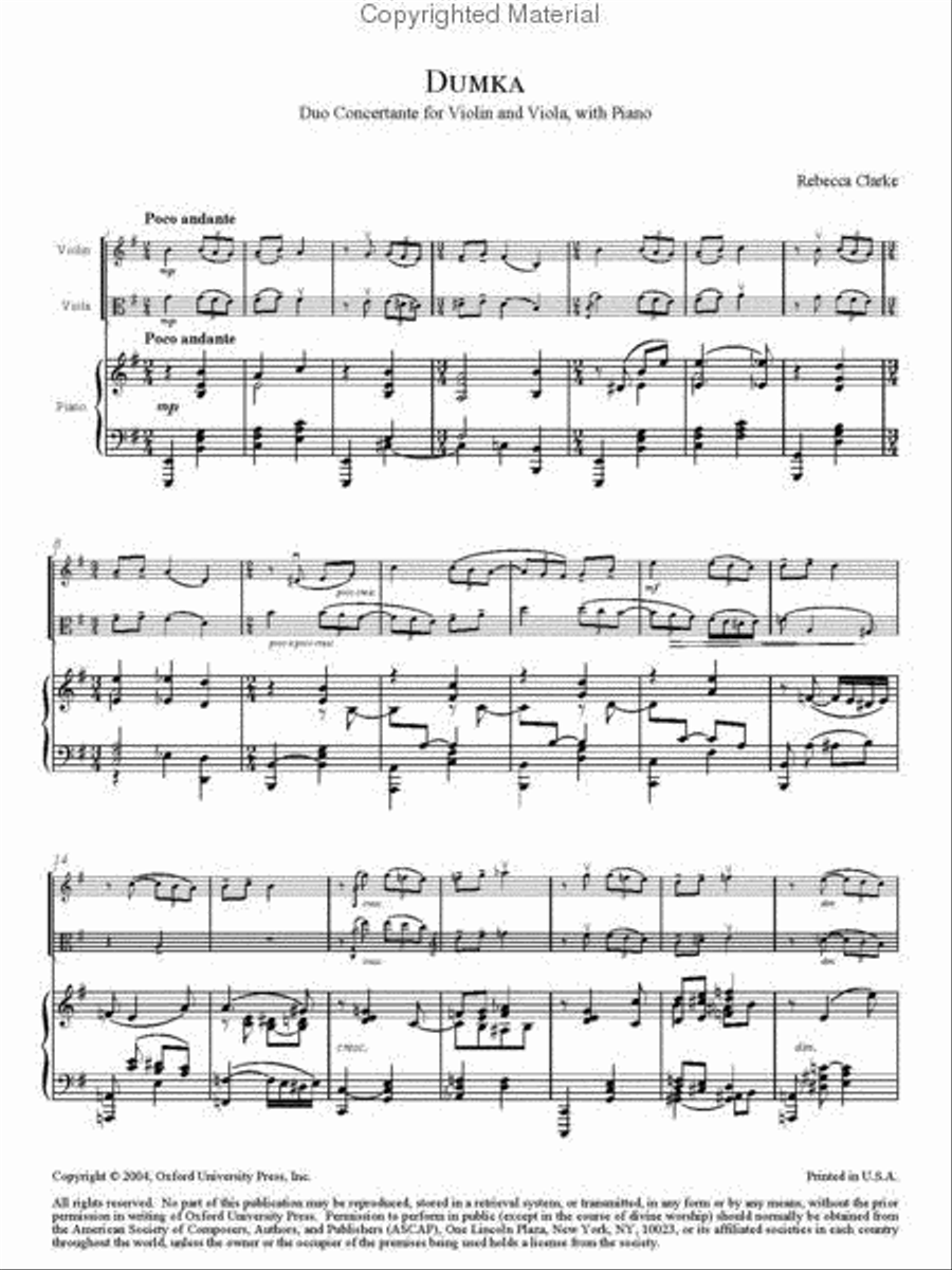 Dumka Dumka Viola scores gallery preview page 4