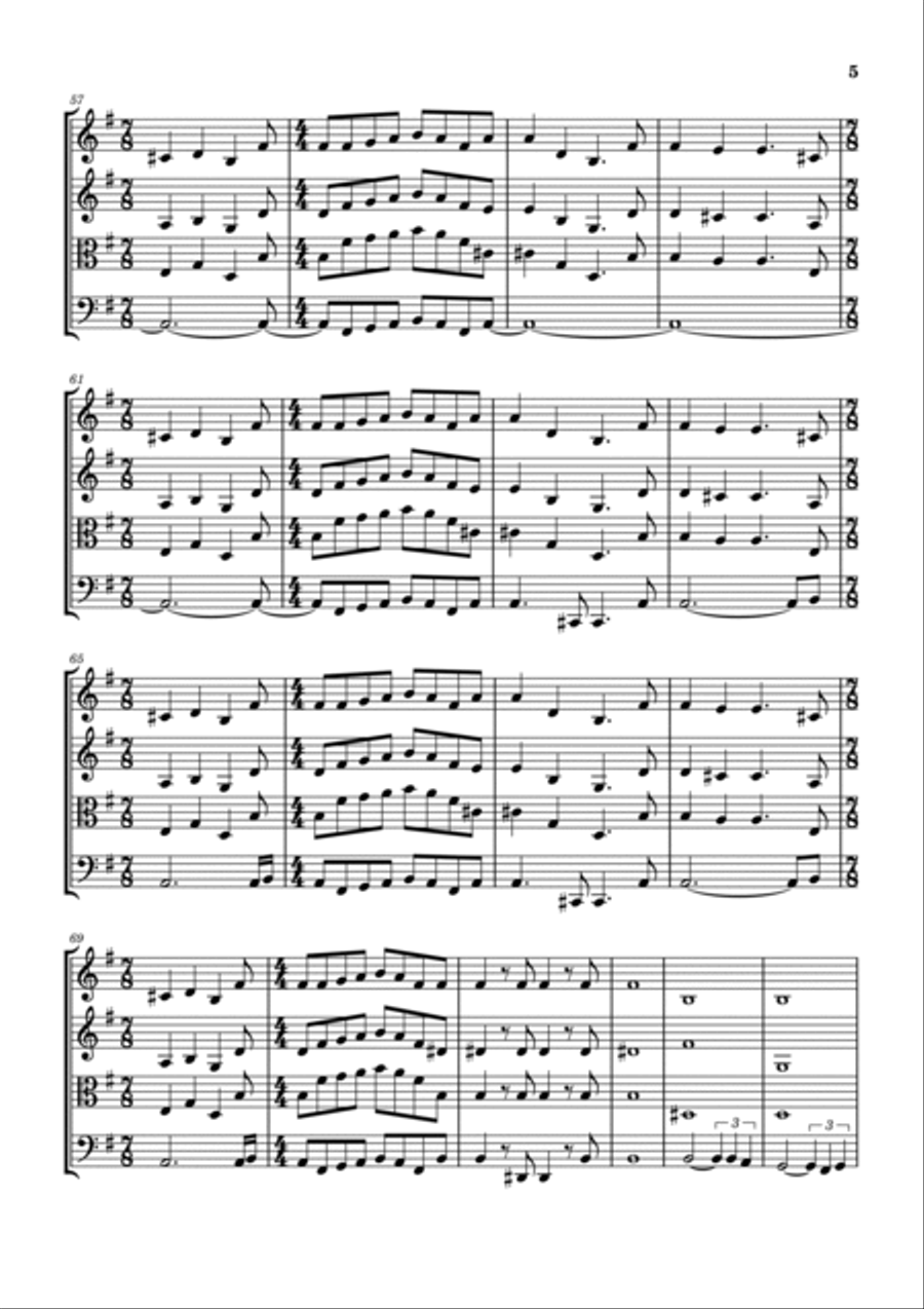 2112 String Quartet scores gallery preview page 6
