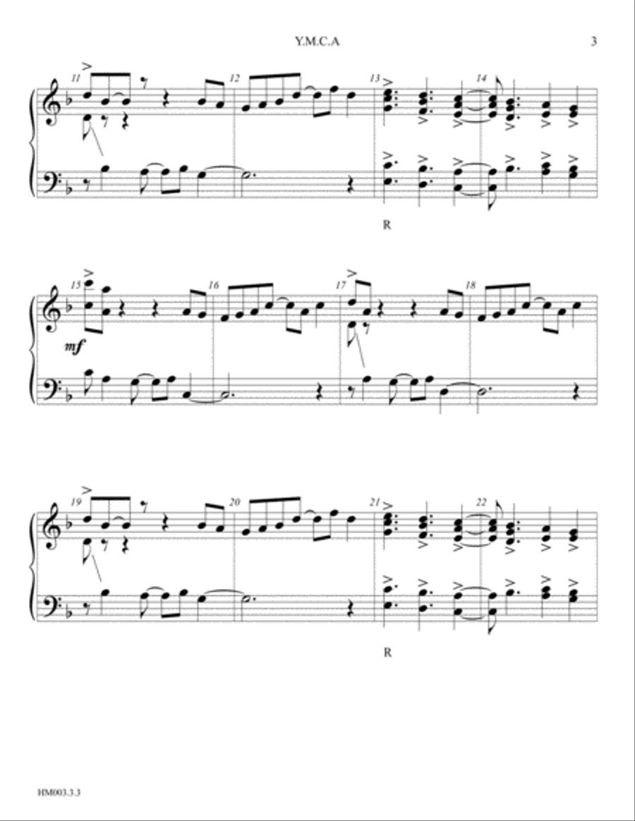 Y.M.C.A. Handbell Choir scores gallery preview page 3