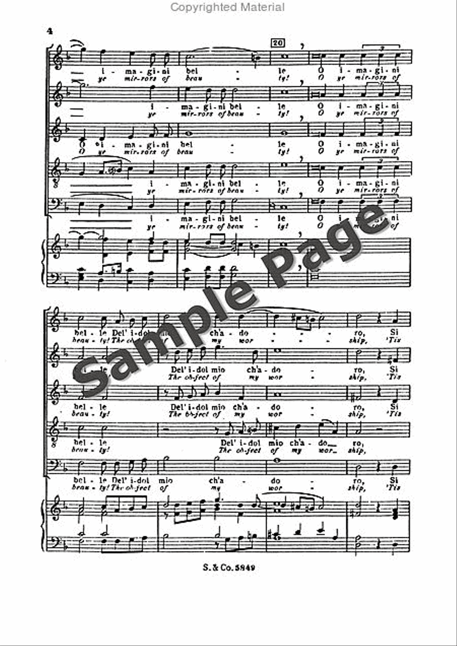 Sfogava Con Le Stelle SSATB scores gallery preview page 5