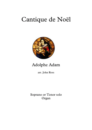 Book cover for Cantique de Noel - High voice, Organ