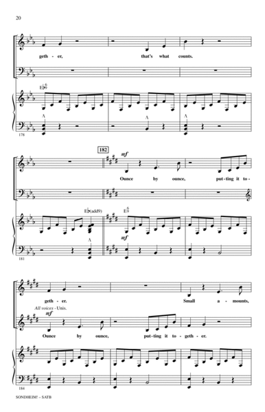 Sondheim! A Choral Celebration (Medley) (arr. Mac Huff)
