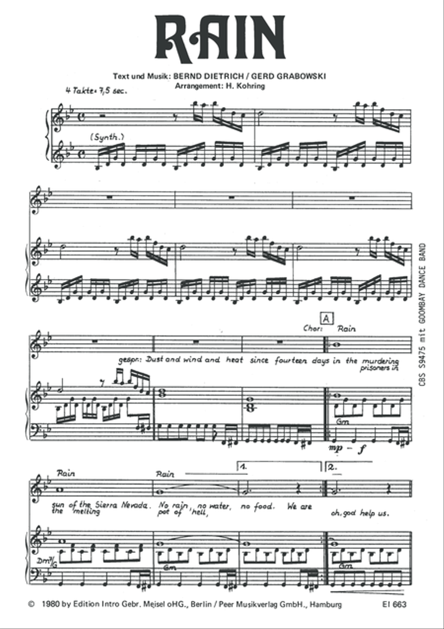 Rain Piano, Vocal scores gallery preview page 3