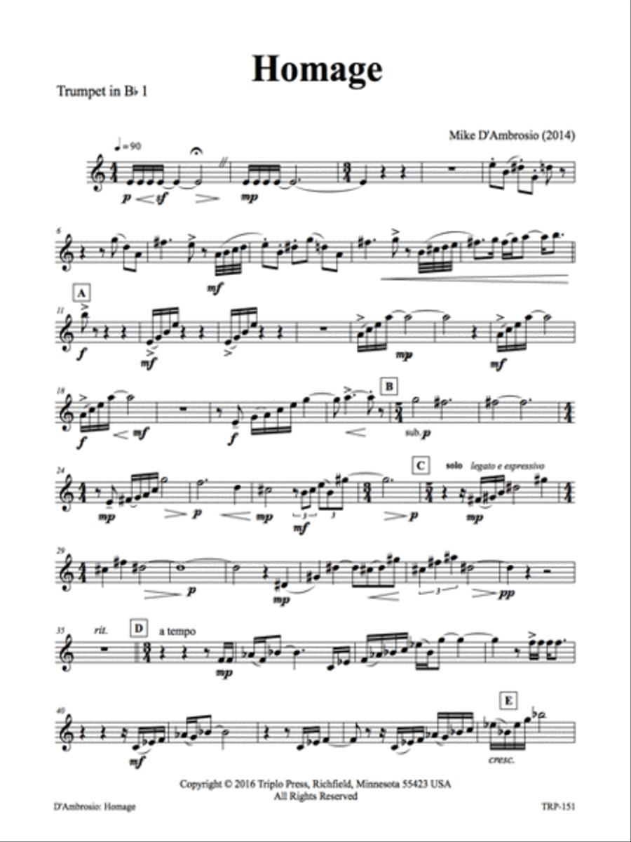 Homage Homage Small Ensemble scores gallery preview page 5