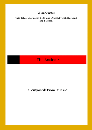 Book cover for The Ancients: Wind Quintet