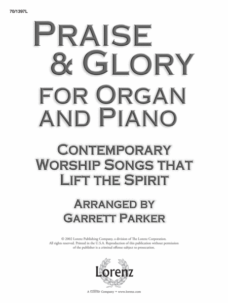 Praise and Glory for Organ and Piano
