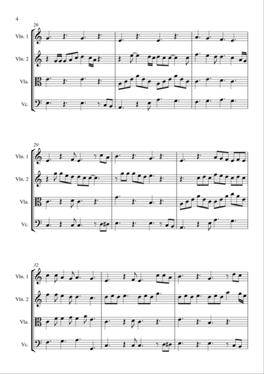 Like I'm Gonna Lose You String Quartet scores gallery preview page 5