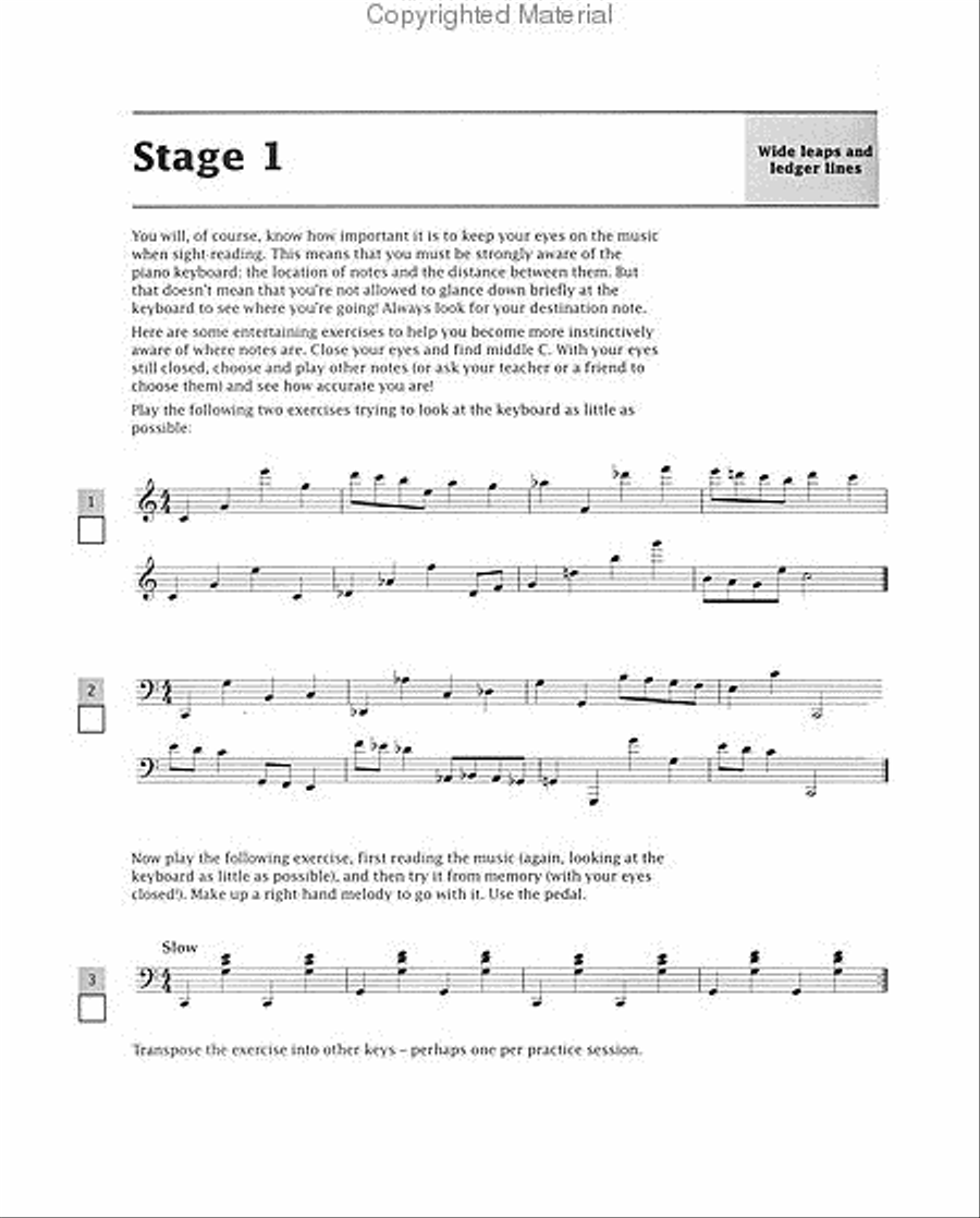 Improve Your Sight-reading! Piano, Level 8 Piano Method scores gallery preview page 2