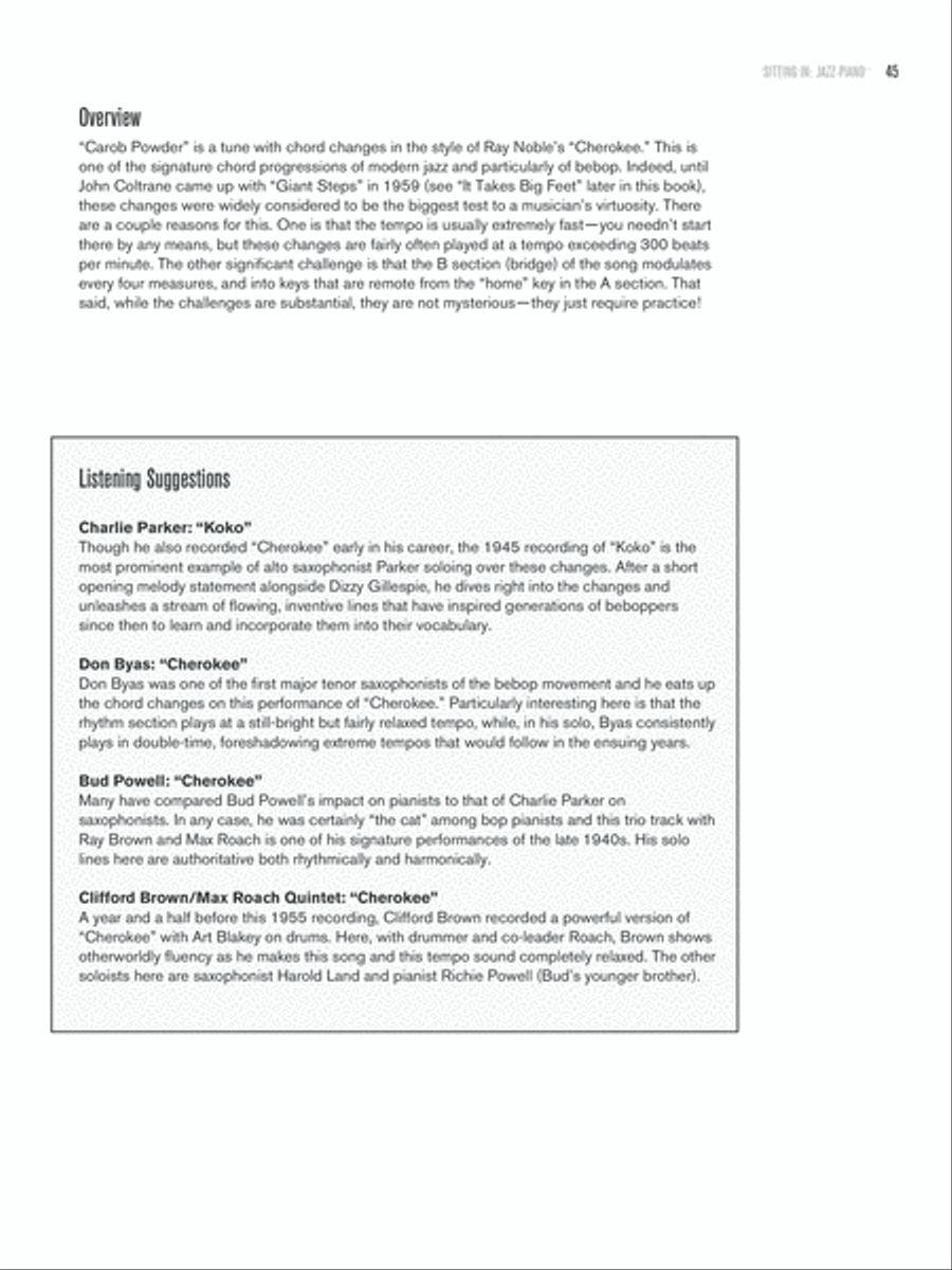 Sitting In -- Jazz Piano Piano Method scores gallery preview page 9